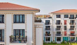 Außenansicht der Stadthäuser "Am Rosenanger" in Wildau