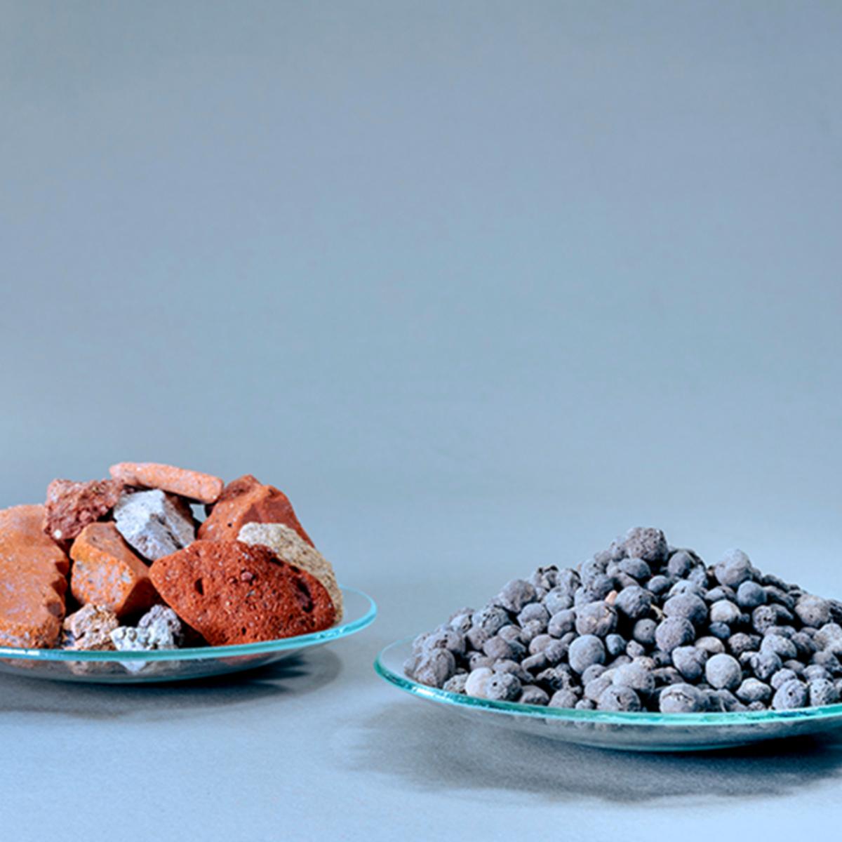 Symbolbild von Schutt und Granulaten zum Thema: Leichtgranulate aus Bauabfällen