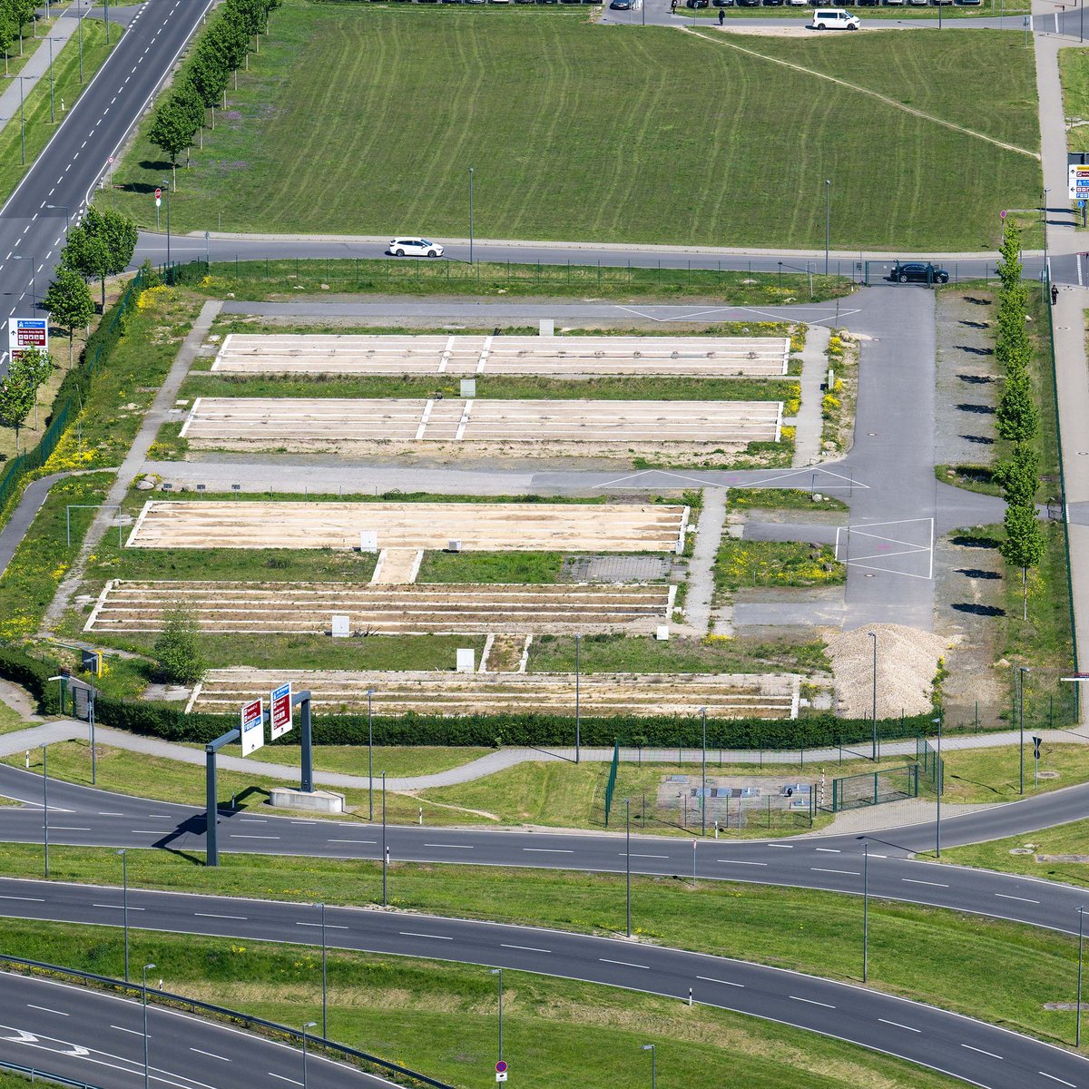 Luftaufnahme von der Horizn BER City für den Ausschreibungsstart