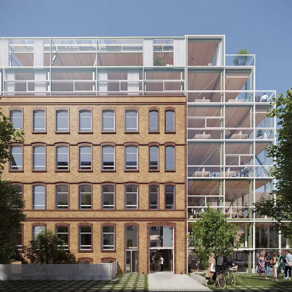 Aussenansicht des Bürogebäudes in Berlin-Kreuzberg