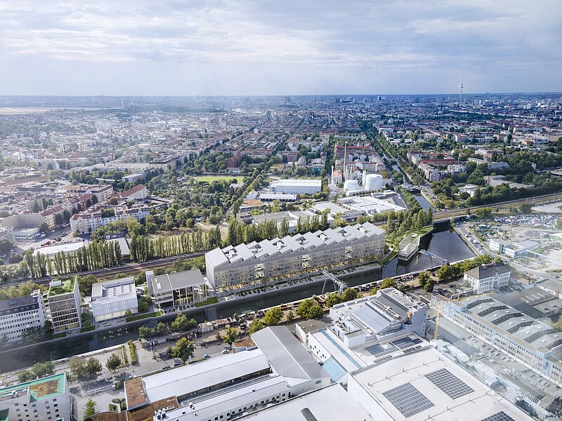 Luftaufnahme vom Berliner SHED zur Nachricht: Foundever wird neuer Ankermieter