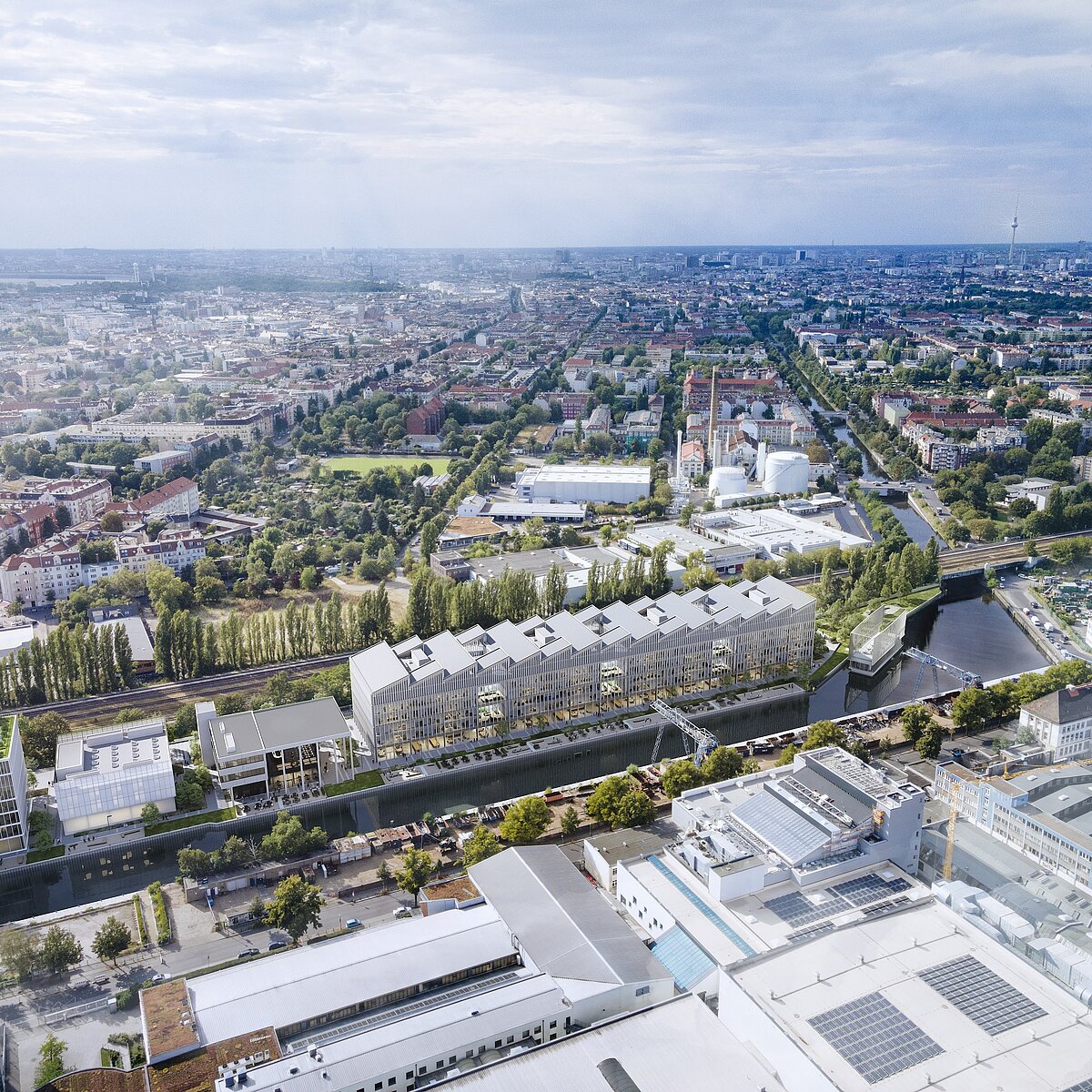 Luftaufnahme vom Berliner SHED zur Nachricht: Foundever wird neuer Ankermieter