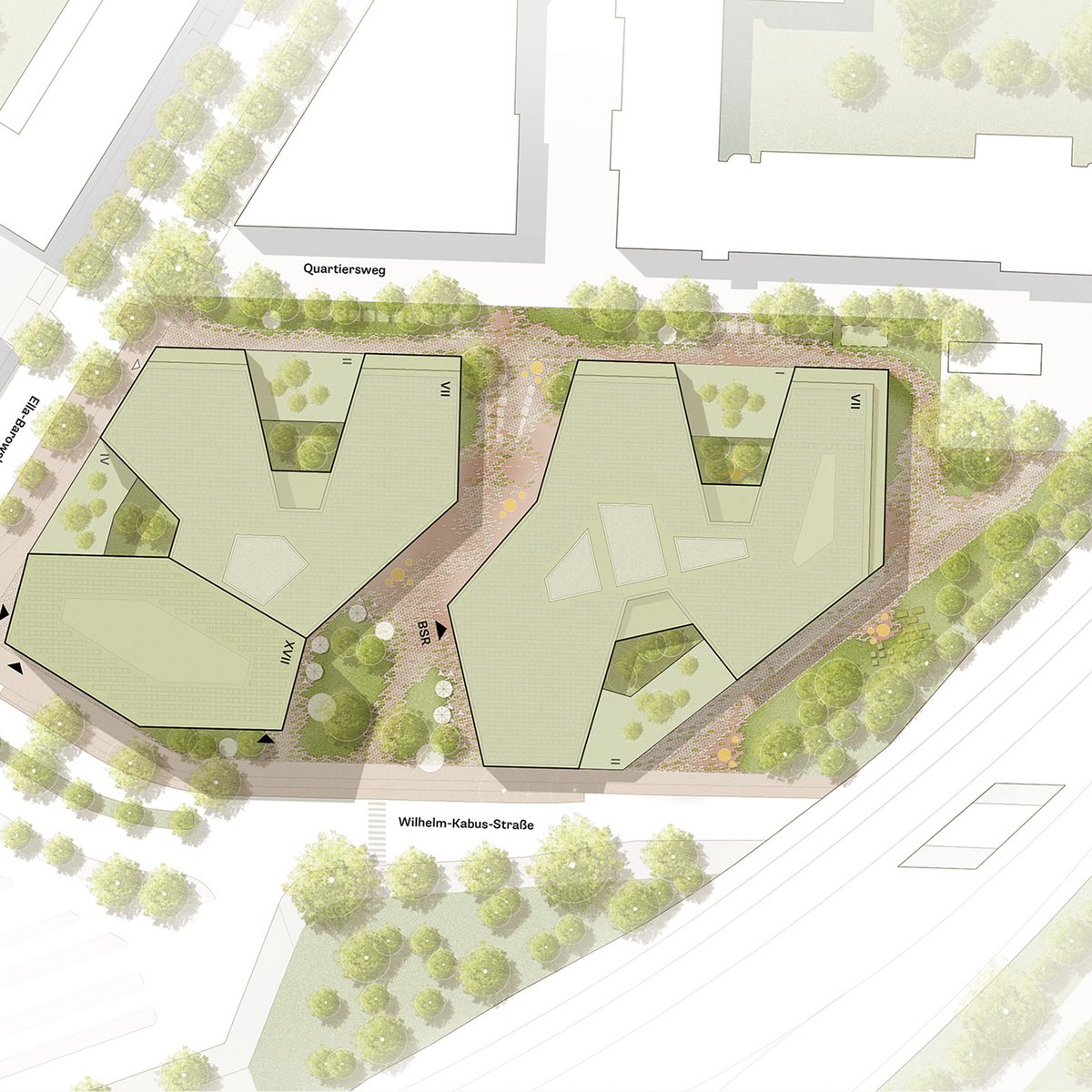 Lageplan des geplanten BSR-Standort Südkreuz