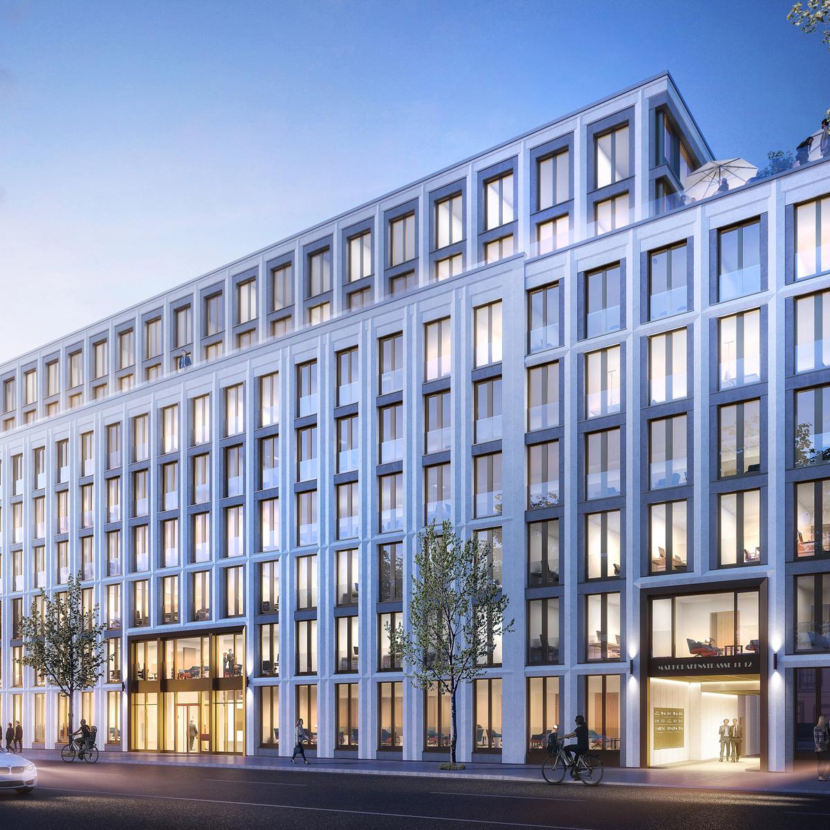 Visualisierung Bürogebäude der HanseMerkur Grundvermögen in Berlin