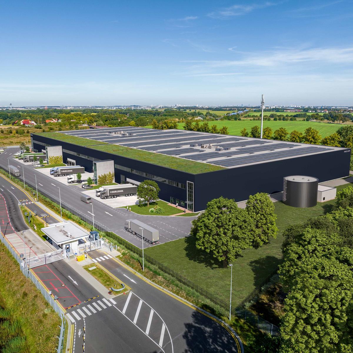 Luftvisualisierung Logistik-Projekt Berlin