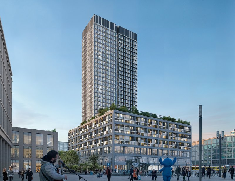 Visualisierung 030BLN Hochhaus auf dem Alexanderplatz