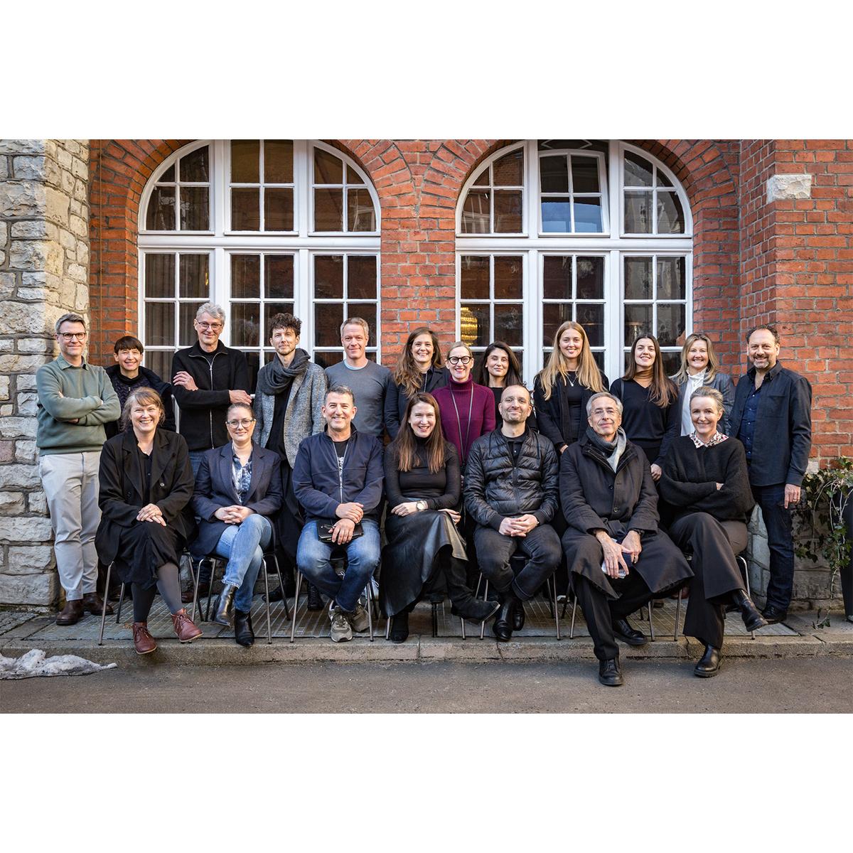 Gruppenbild der Architekten: Graft Architekten, Grüntuch Ernst Architekten, Julian Breinersdorfer Architekten, KSP Engel, LXSY Architektur, LAVA, Tchoban Voss Architekten, Thomas Hillig Architekten, 