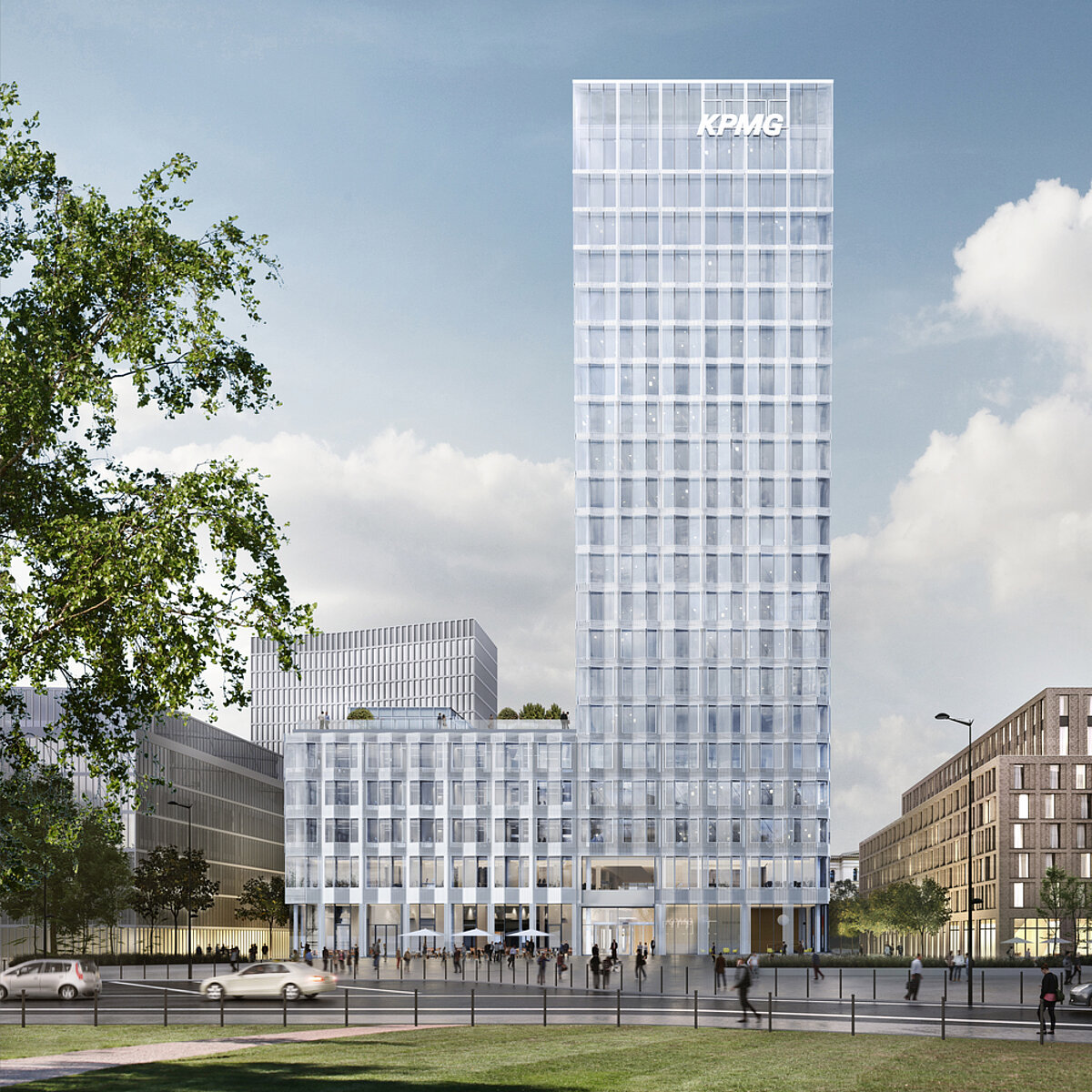 Visualisierung Hochhaus am Europaplatz
