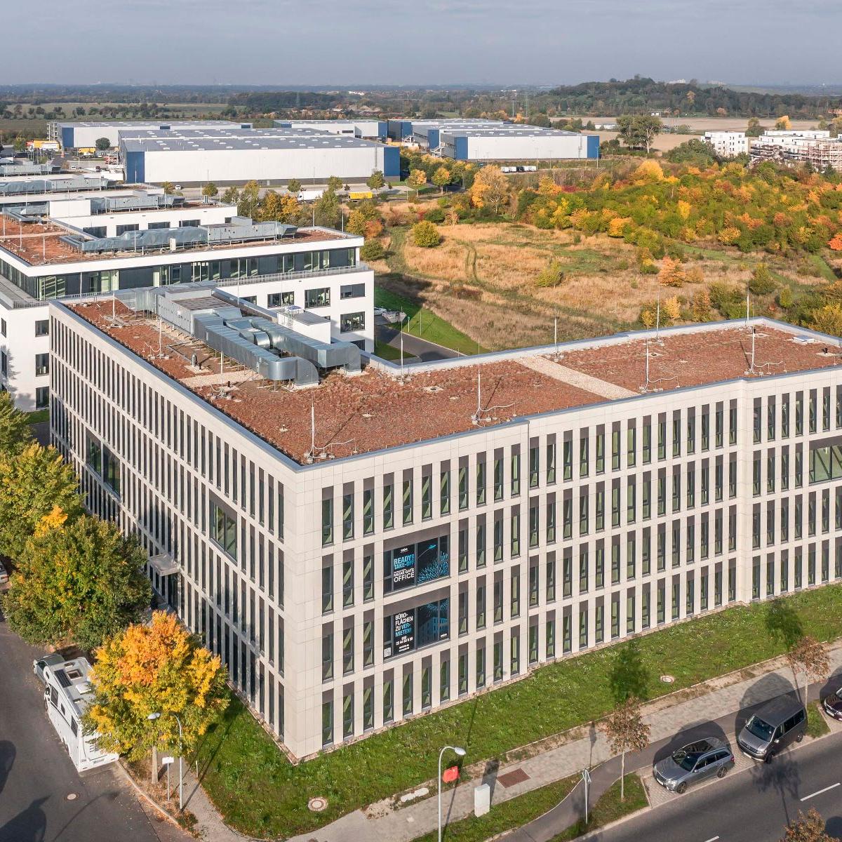 Luftbild vom Mizar Gate Office am BER