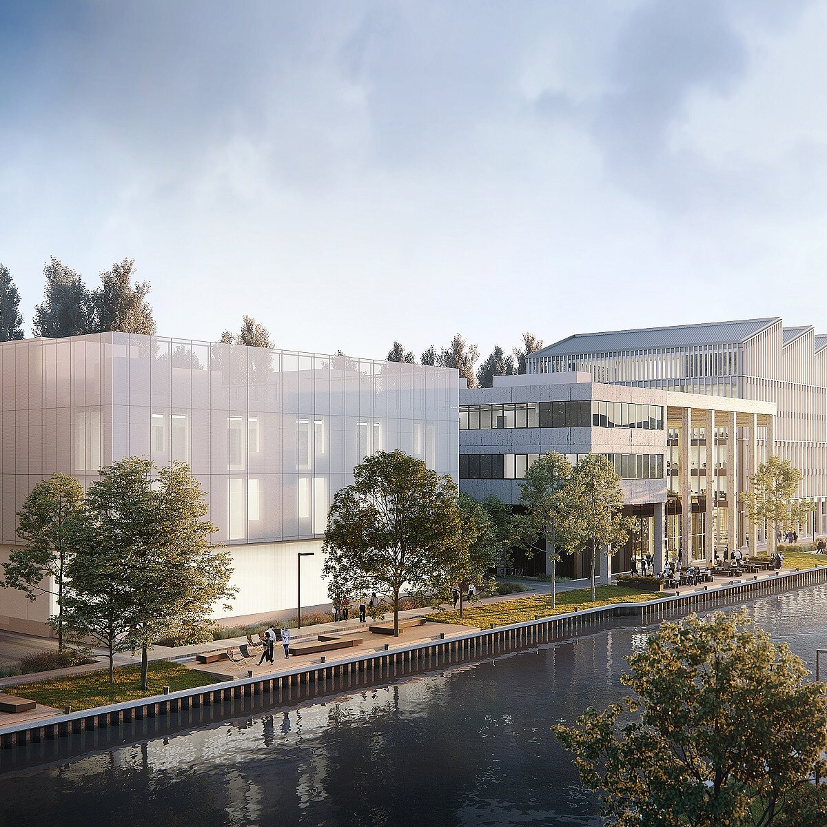 Visualisierung SHED - Gebäude