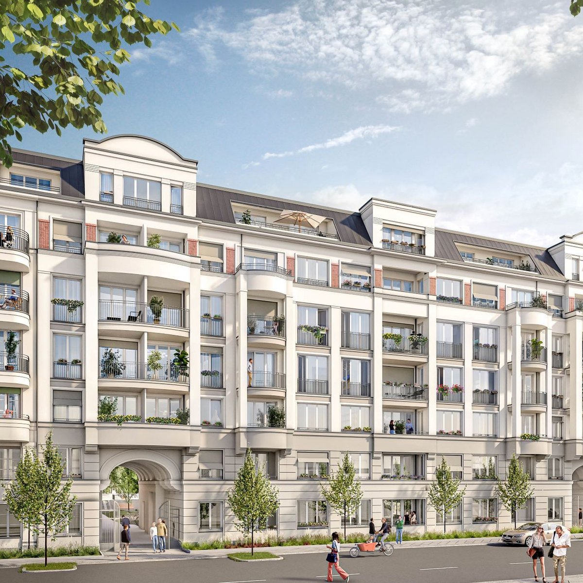 Visualisierung Stadtquartier Fassade