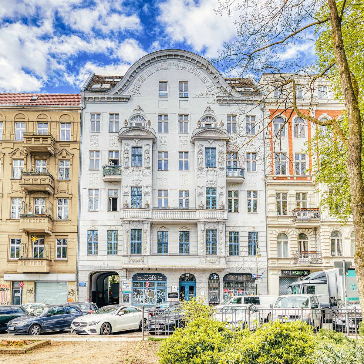 Frontansicht Zickenhöfe in Berlin-Kreuzberg