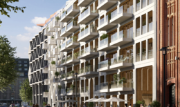 Visualisierung des Mixed-Use-Quartiers „Forty4“ in Berlin