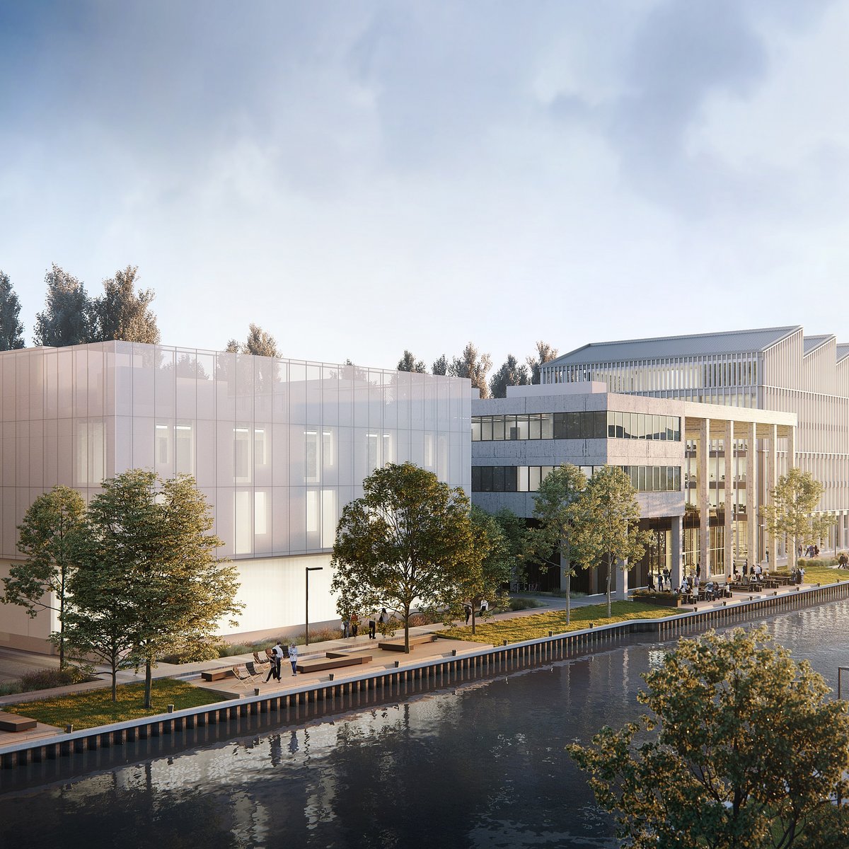Visualisierung Büroprojekt SHED in Berlin-Neukölln
