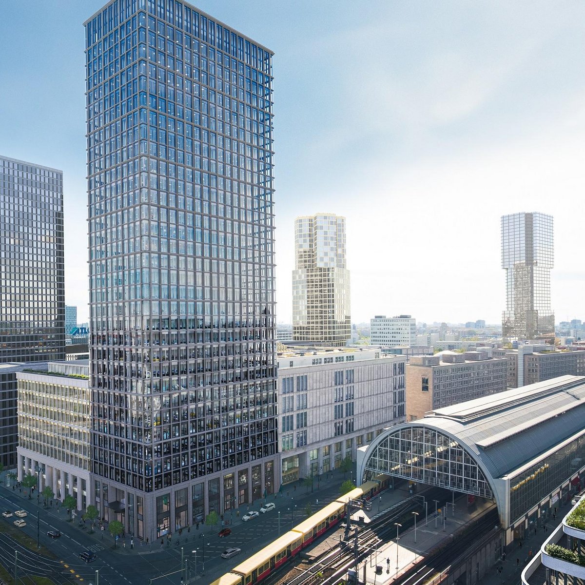 Visualisierung Hochhausprojekt Mynd in Berlin Mitte