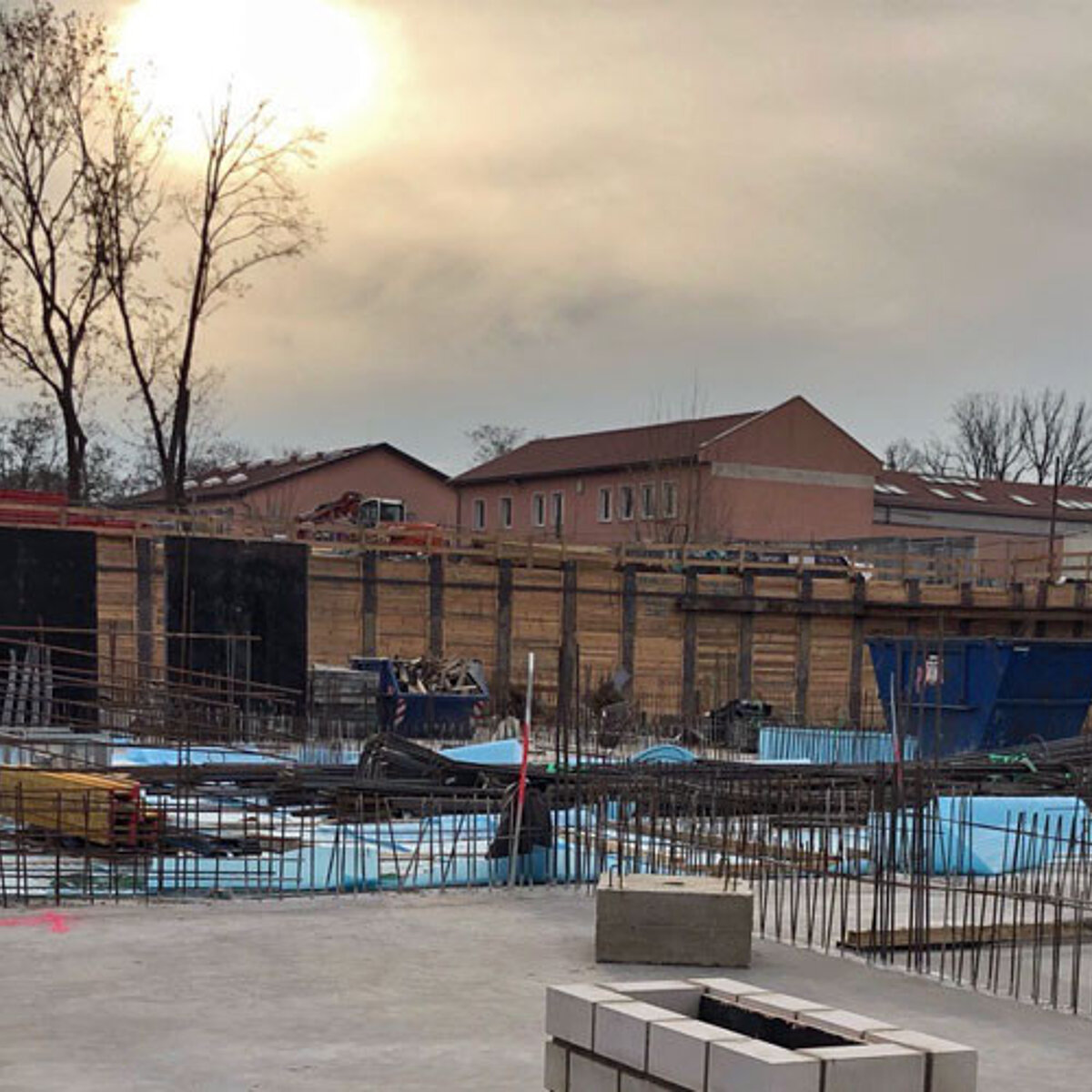 Foto der Baustelle des BB Business Hub, © Ministerium für Wirtschaft, Arbeit und Energie (MWAE)