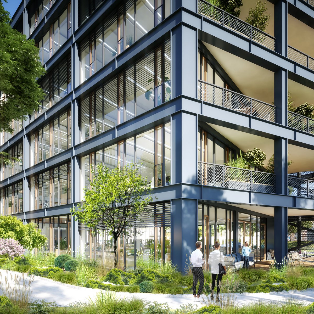 Visualisierung Projekt Grasblau in Berlin Kreuzberg