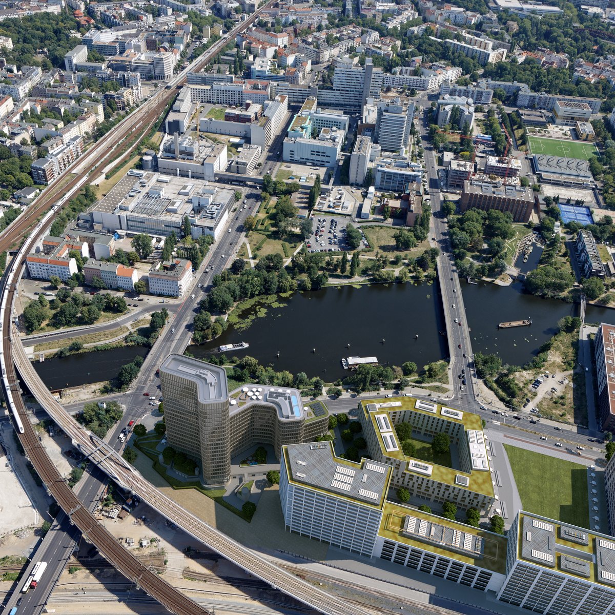 Luftbildmontage Blick von Norden (Stand September 2023)