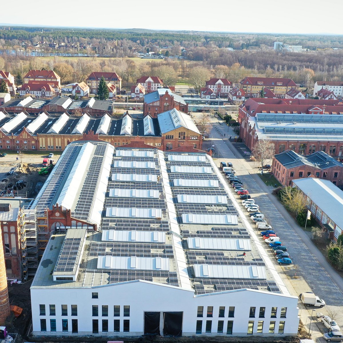 Lok21 - Luftaufnahme der alten Lokhalle