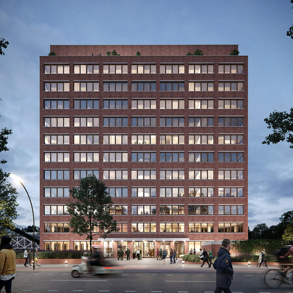 Visualisierung HOHE NEUN Bürohochhaus