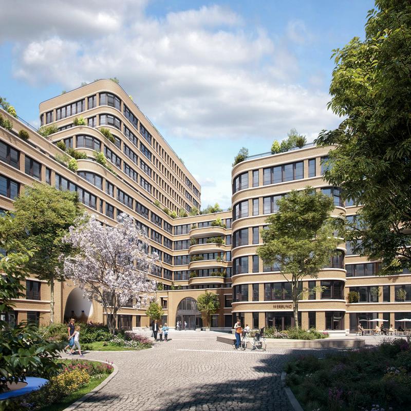 Visualisierung Quartiersentwicklung „B’Ella Berlin“ in Berlin-Schöneberg