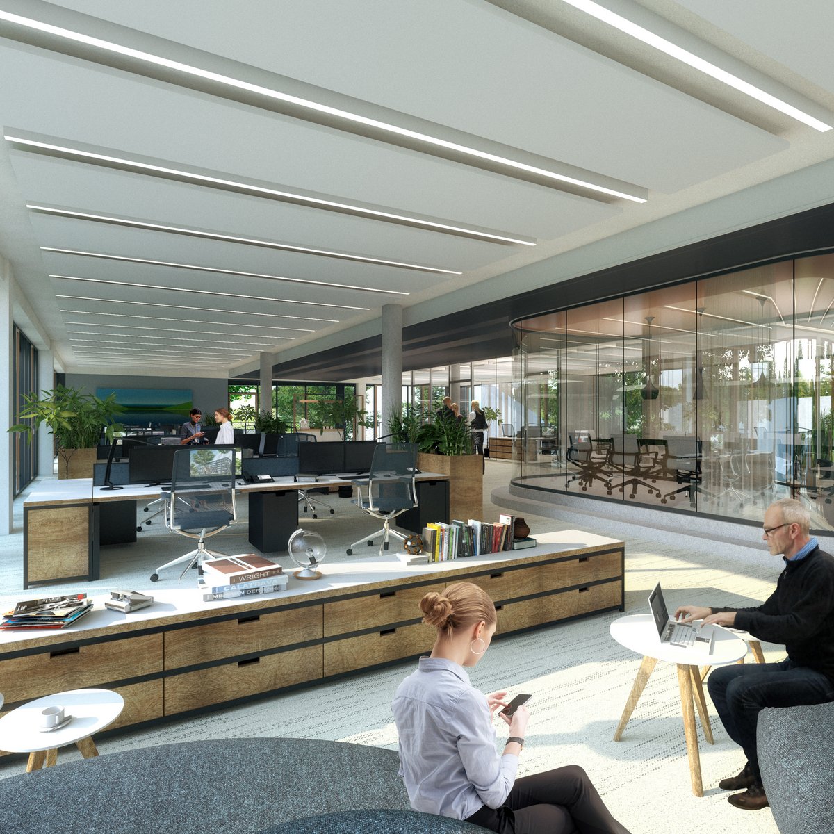 Visualisierung Projekt Grasblau Open Space in Berlin Kreuzberg