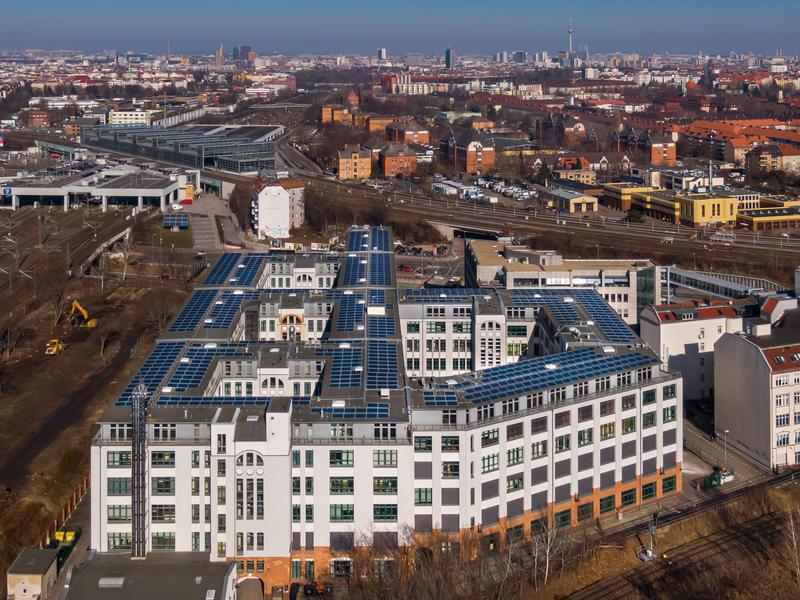 Luftausfnahme vom Berliner Gewerbehof Südkreuz