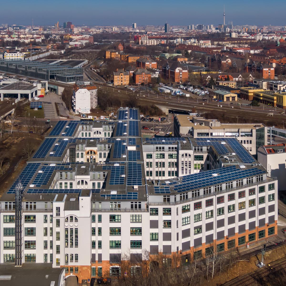 Luftausfnahme vom Berliner Gewerbehof Südkreuz