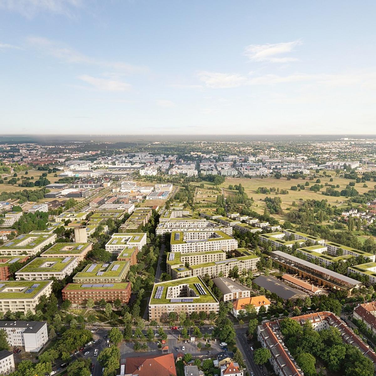 Luftvisualisierung Segelfliegerquartier in Berlin