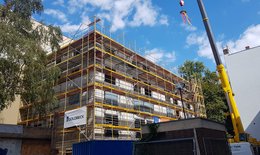 Foto Richtfest für Neubau in der Dudenstrasse