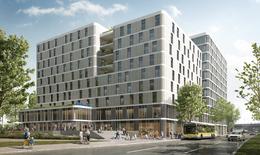 Visualisierung des künftige Quartiers Holzmarkt 51 in Berlin Friedrichshain