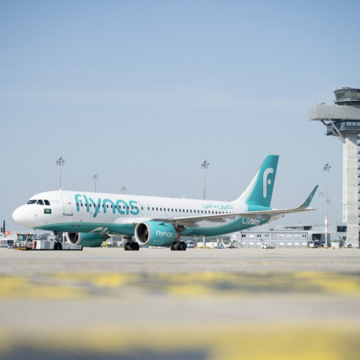 Airbus 320neo auf der Strecke vom BER nach Dschidda, der neuen Langstreckenverbindung vom Hauptstadtflughafen.