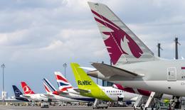 Foto von diversen Flugzeugen am Flughafen BER zur Nachricht: Verkehrsstatistik April 2025
