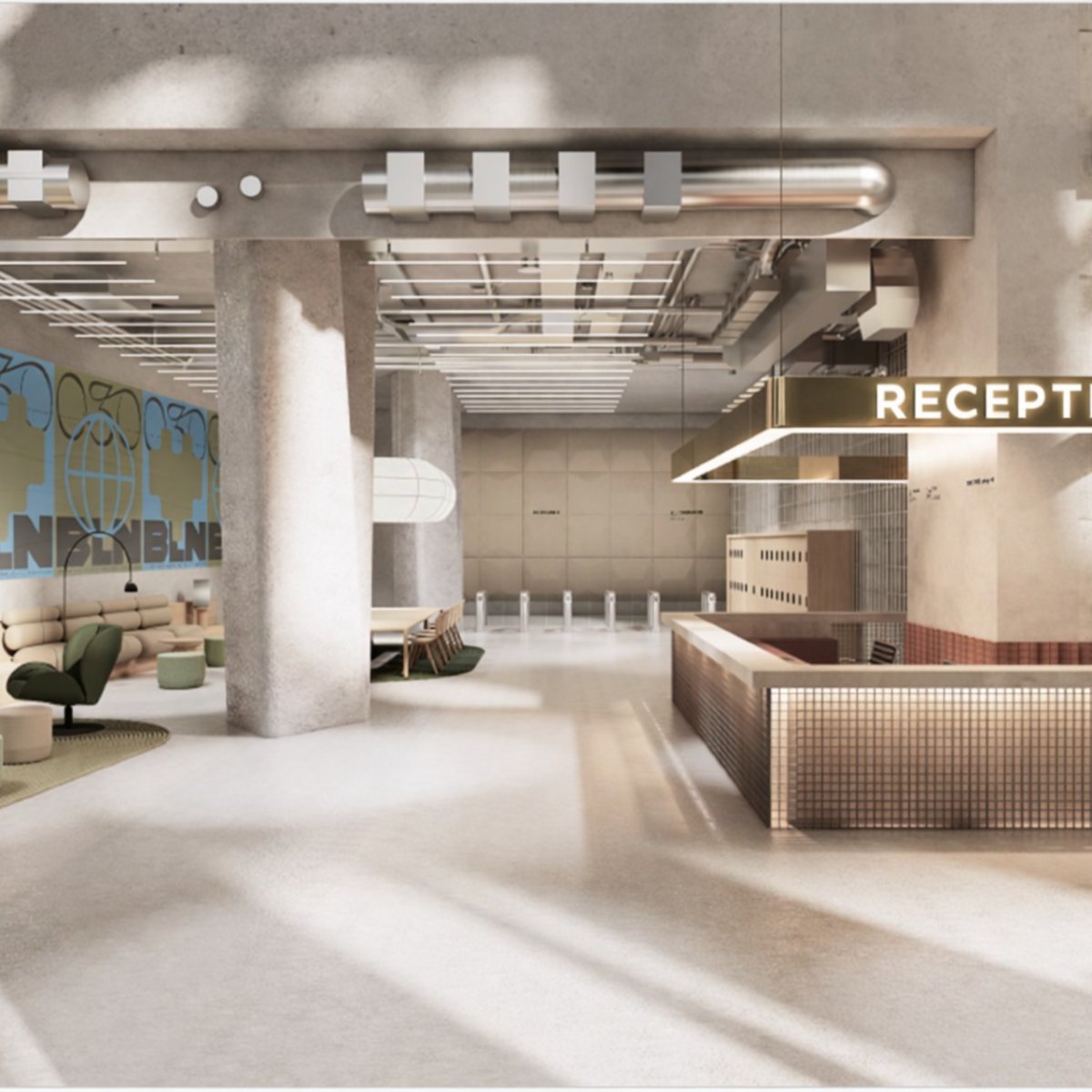 Visualisierung Lobby im 030BLN