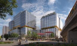 Visualisierung des Büro- und Wohncampus LXK in Berlin