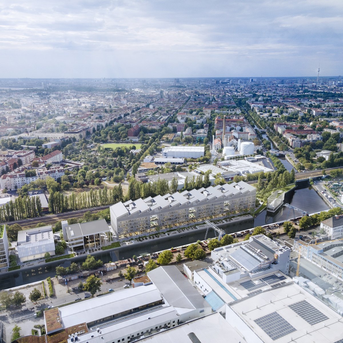 Visualisierung des SHED zum Thema KLINGSÖHR und DERECO übergeben 13.000 m² an SRH im SHED