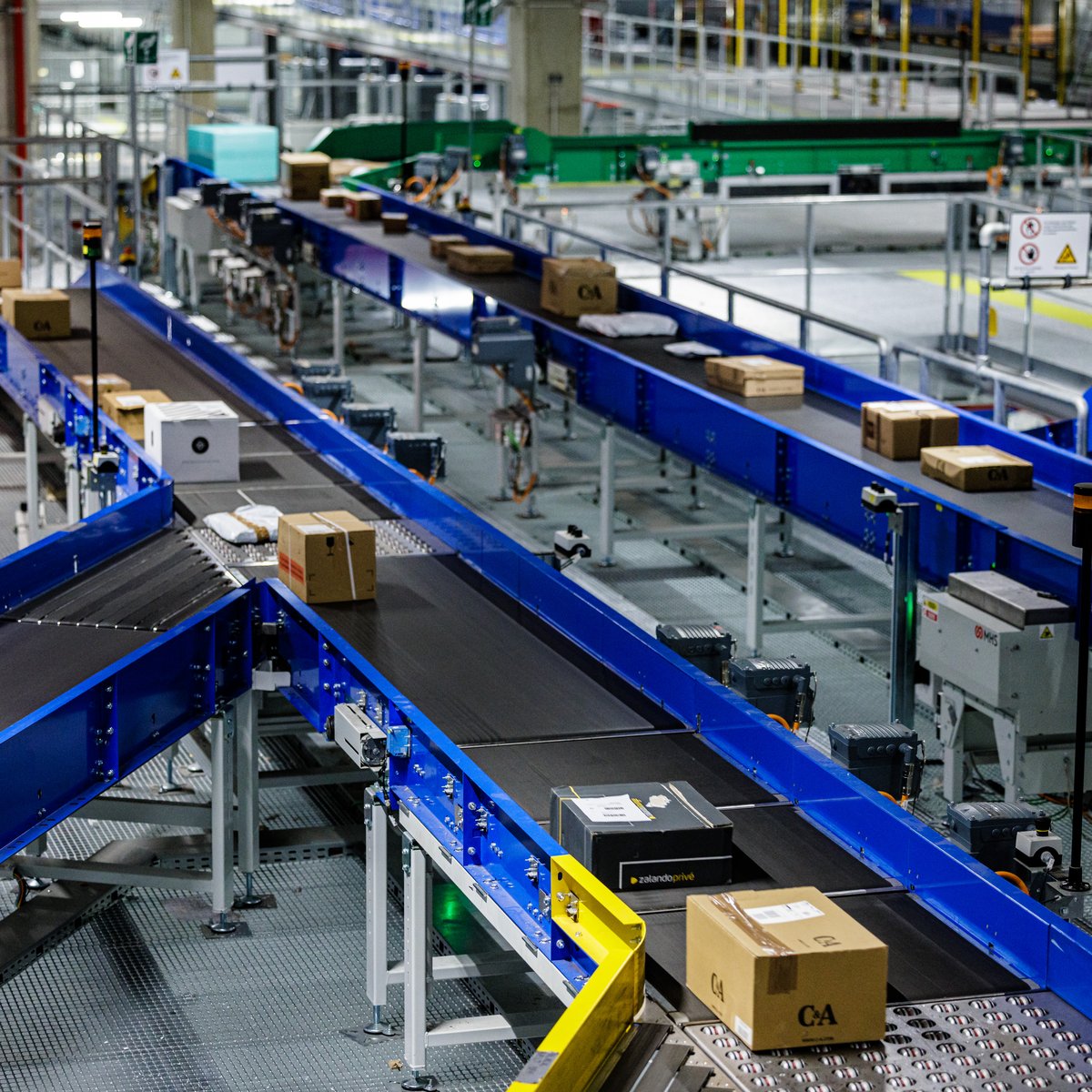 Neues Paketzentrum Ludwigsfelde - Sortieranlag