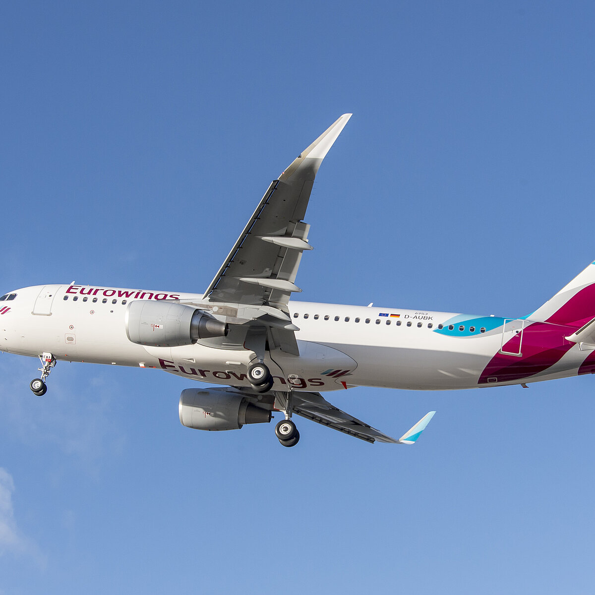 A320 der Eurowings am Himmel, © Eurowings