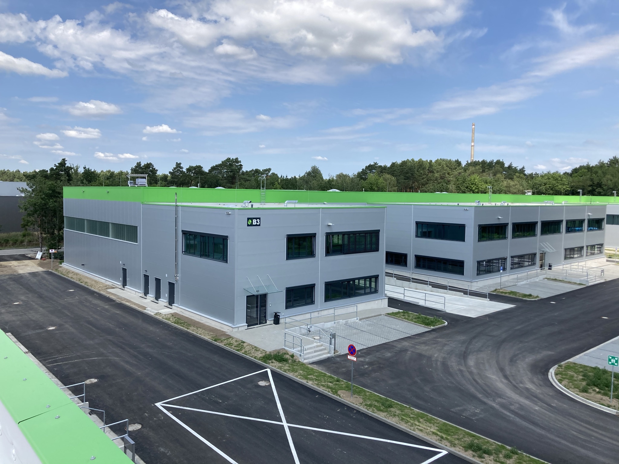 Luftaufnahme des MLP Business Parks